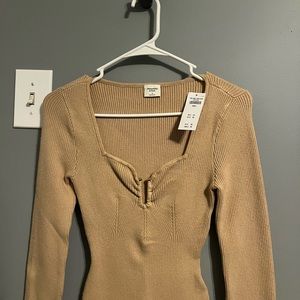 Abercrombie and fitch tan bodysuit